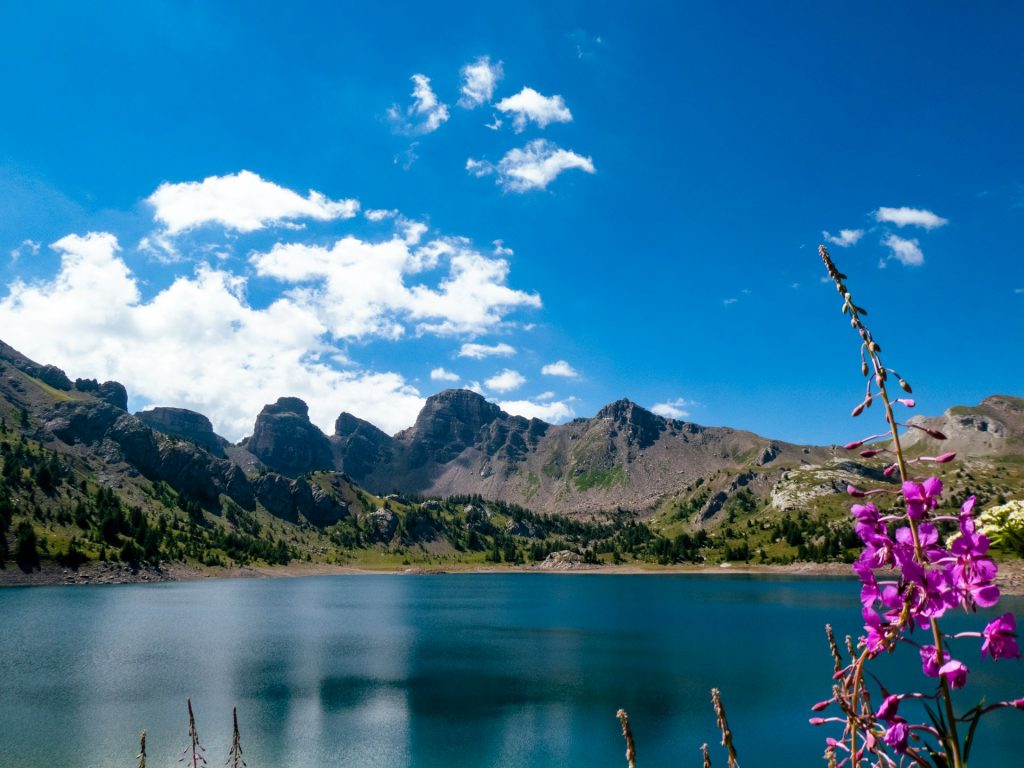 Lac d'Allos by a summer day