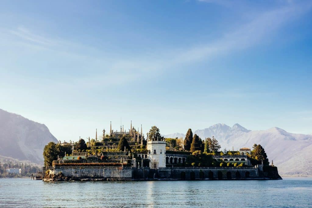 Une ile du Isola Bella sur le lac Majeur