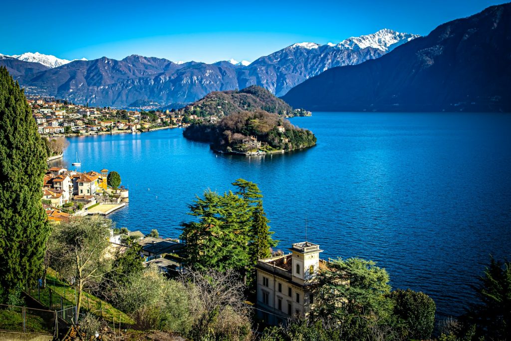 Une île du lac de Côme