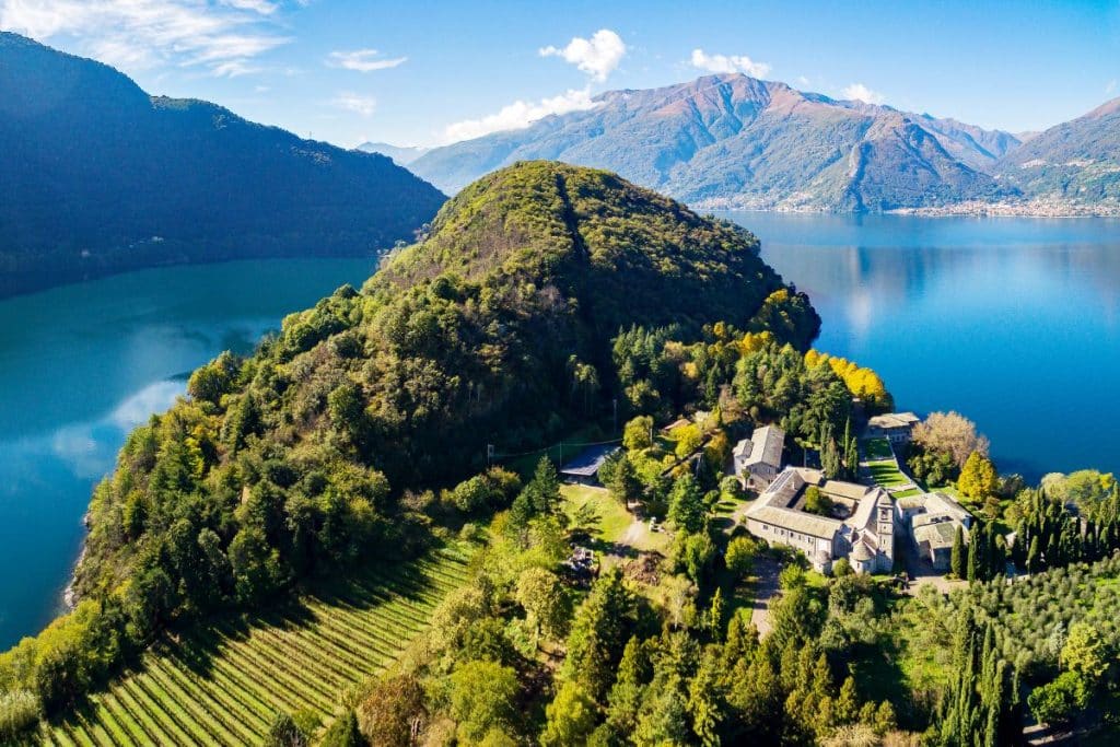 Piona Abbey and Lake Como